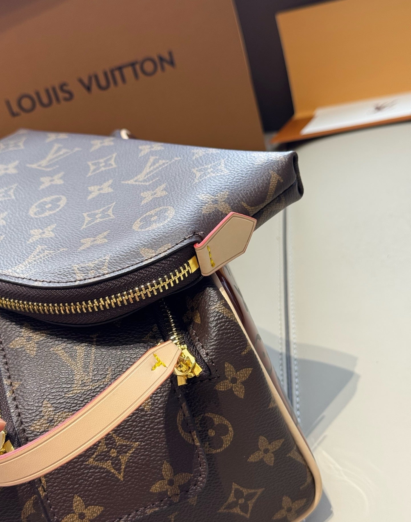 CUSTOM LV VANITY POUCH SET