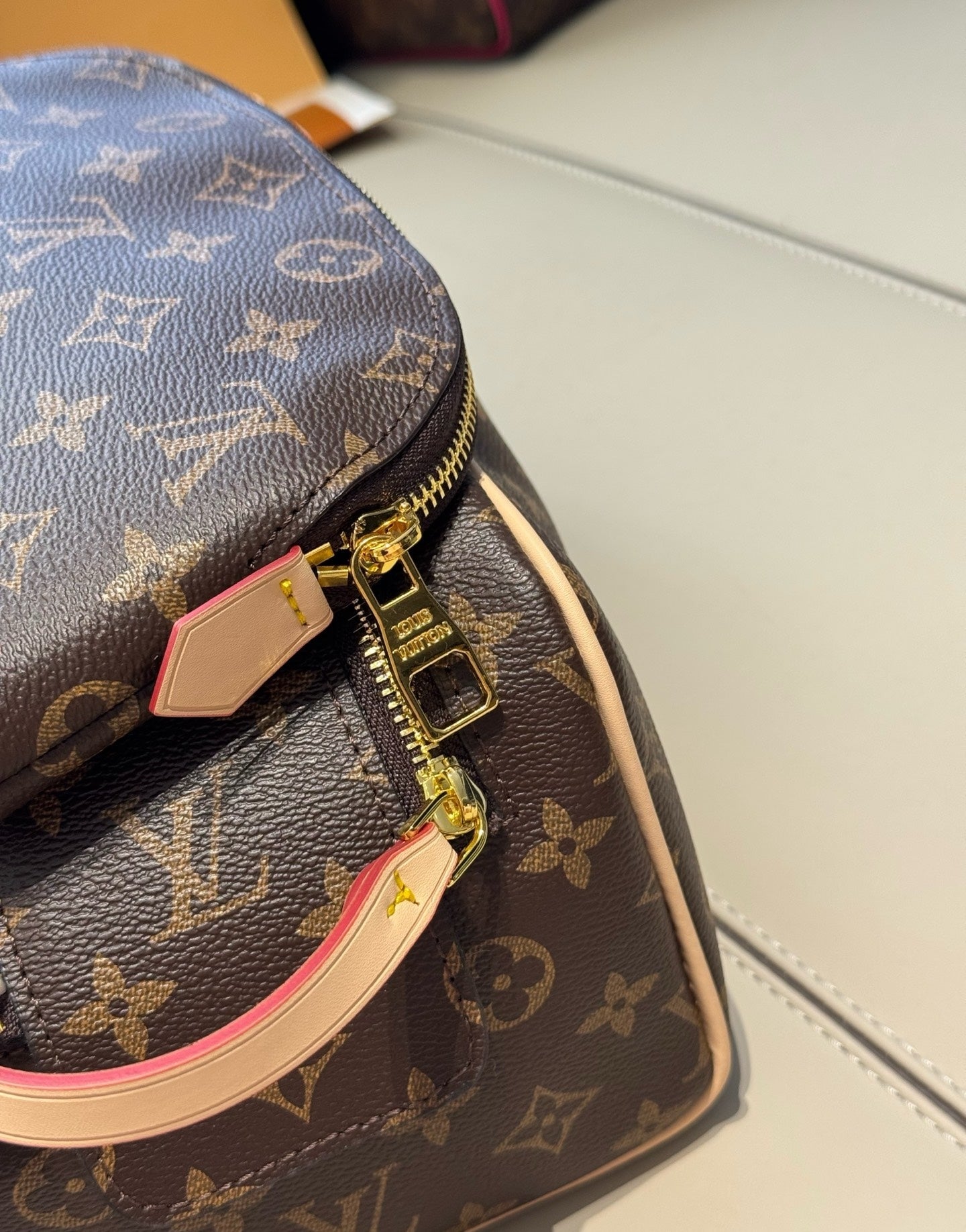 CUSTOM LV VANITY POUCH SET
