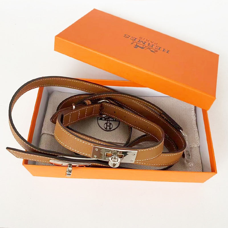 HERMES DOG COLLAR AND LEASH