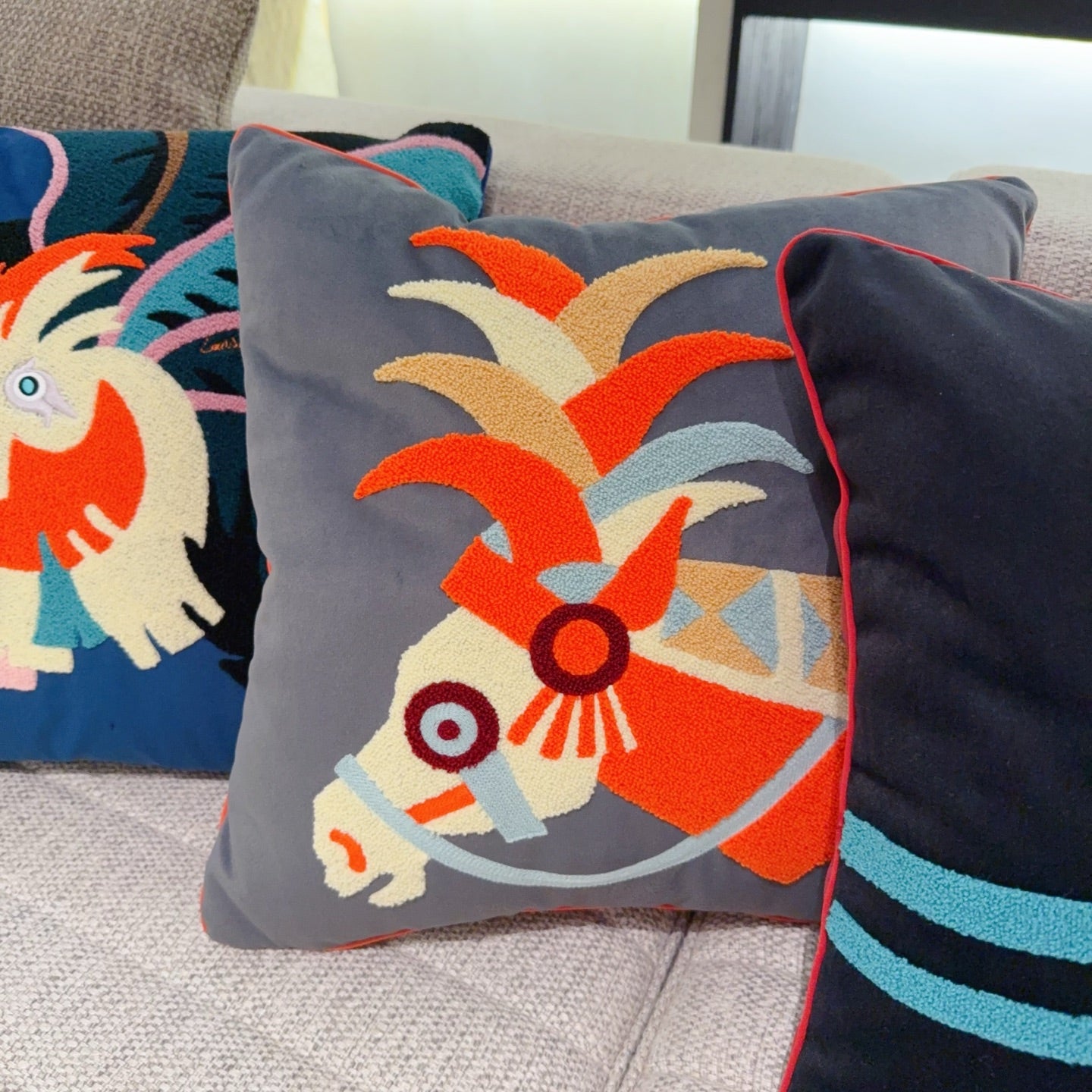 CUSTOM LV ANIMALI HORSE PILLOW