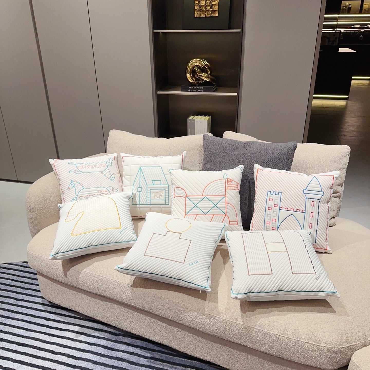 HERMES WOOL EPOPEE PILLOW
