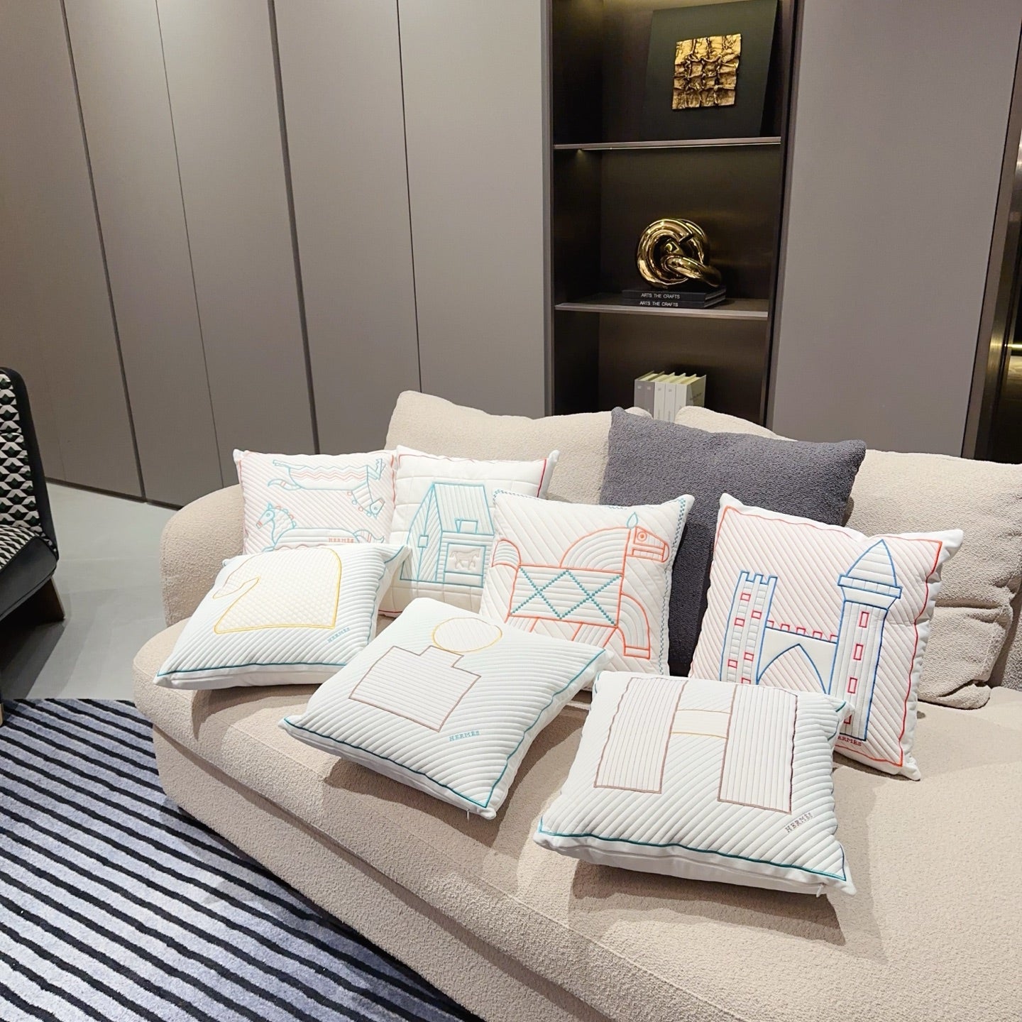 HERMES WOOL EPOPEE PILLOW