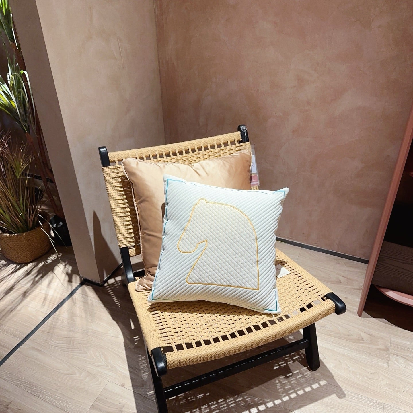 HERMES WOOL HORSE PILLOW