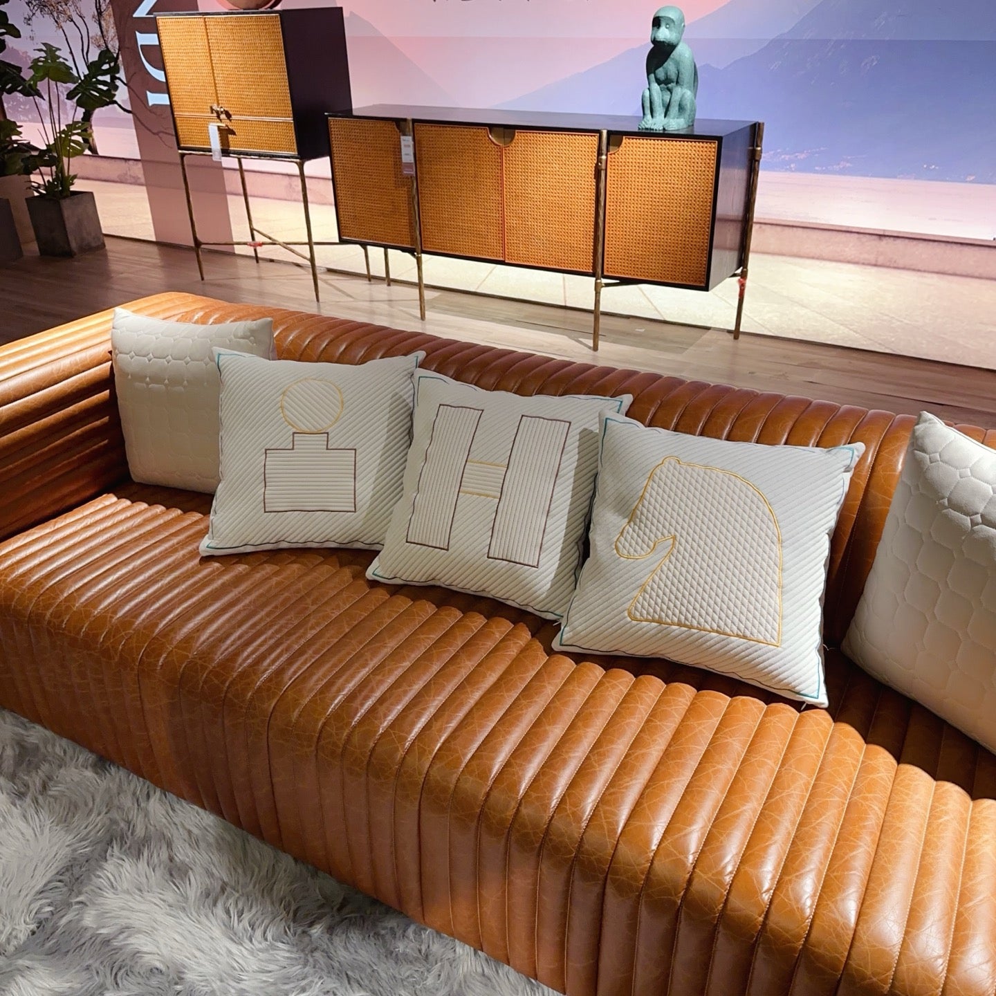 HERMES WOOL OBJECT H PILLOW