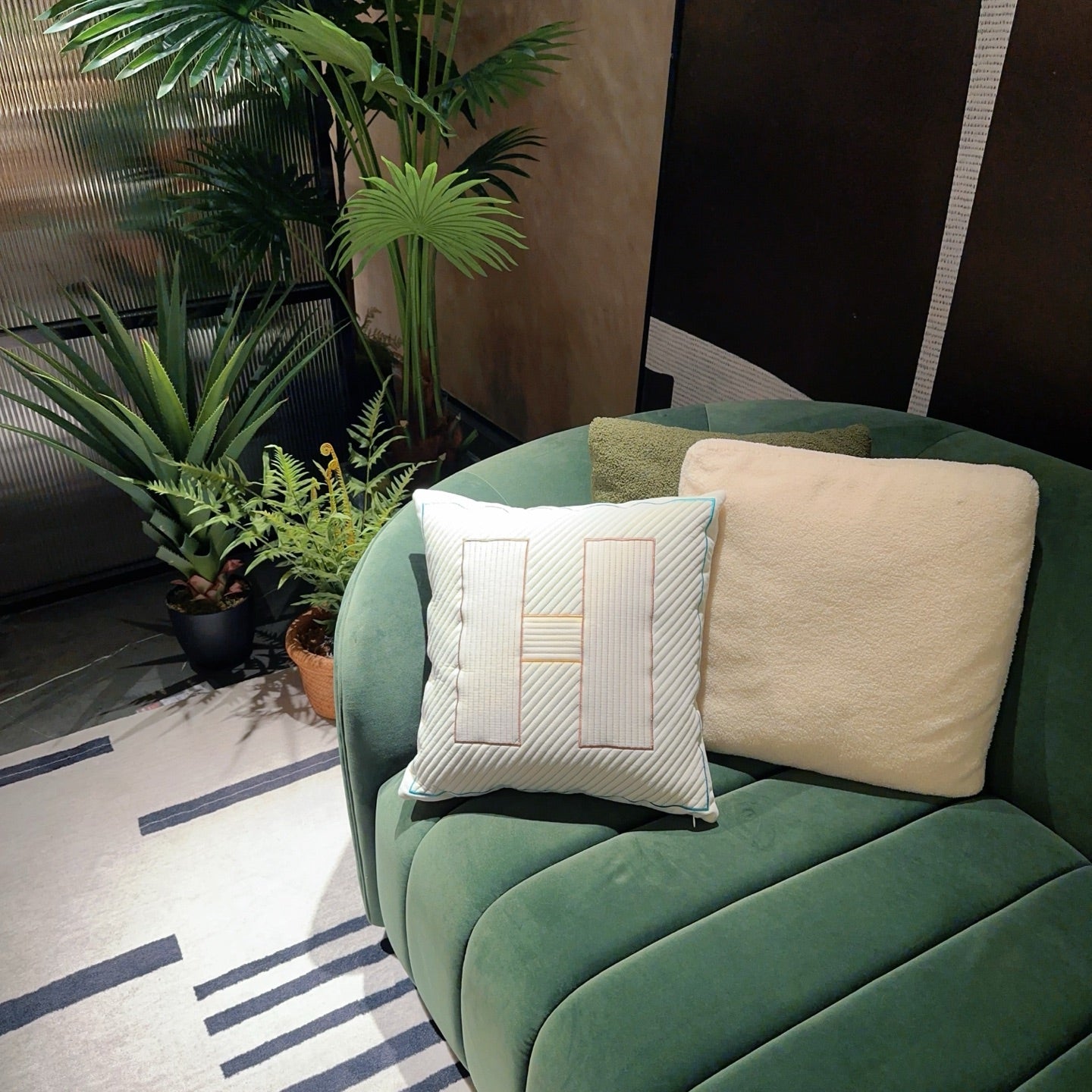HERMES WOOL OBJECT H PILLOW