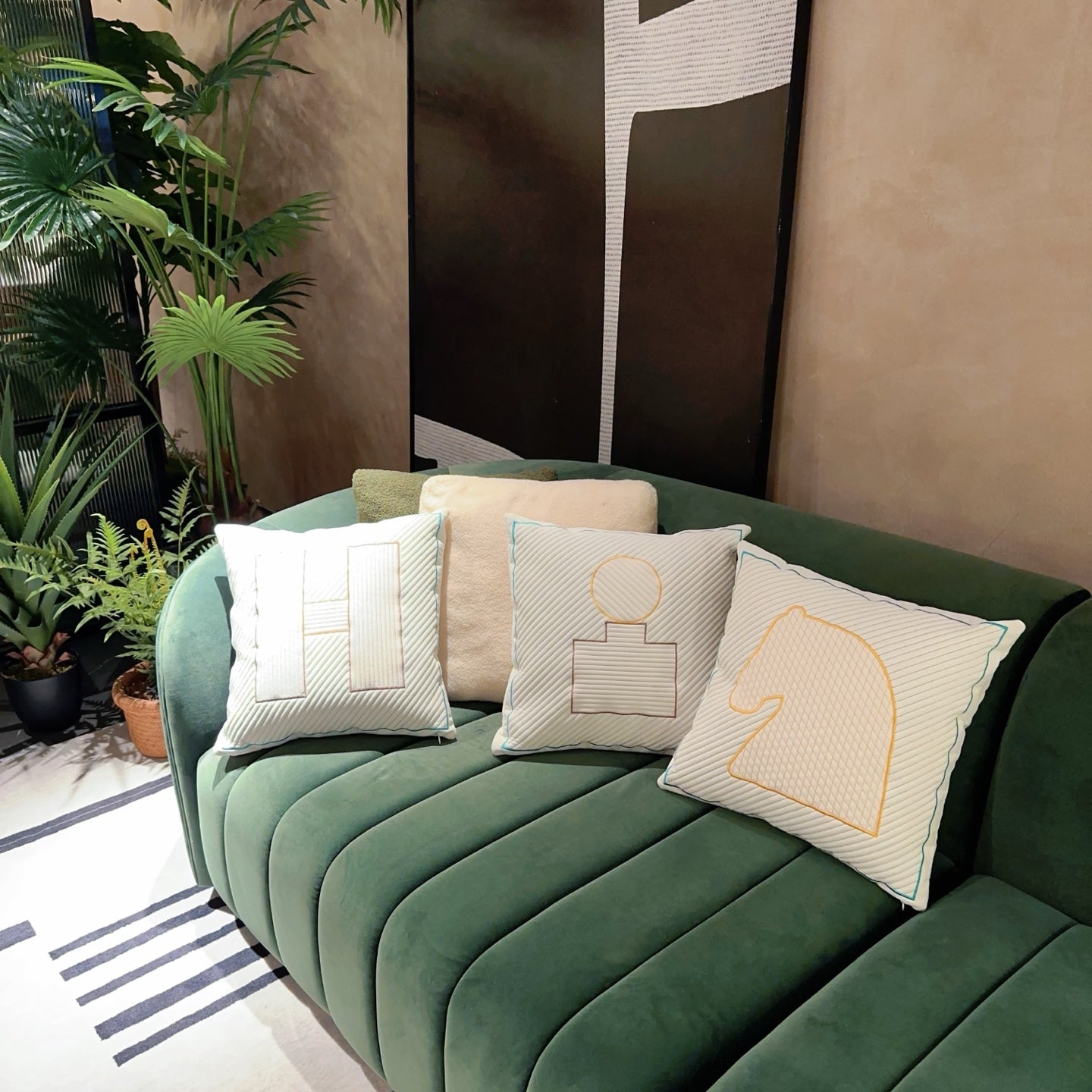 HERMES WOOL OBJECT H PILLOW