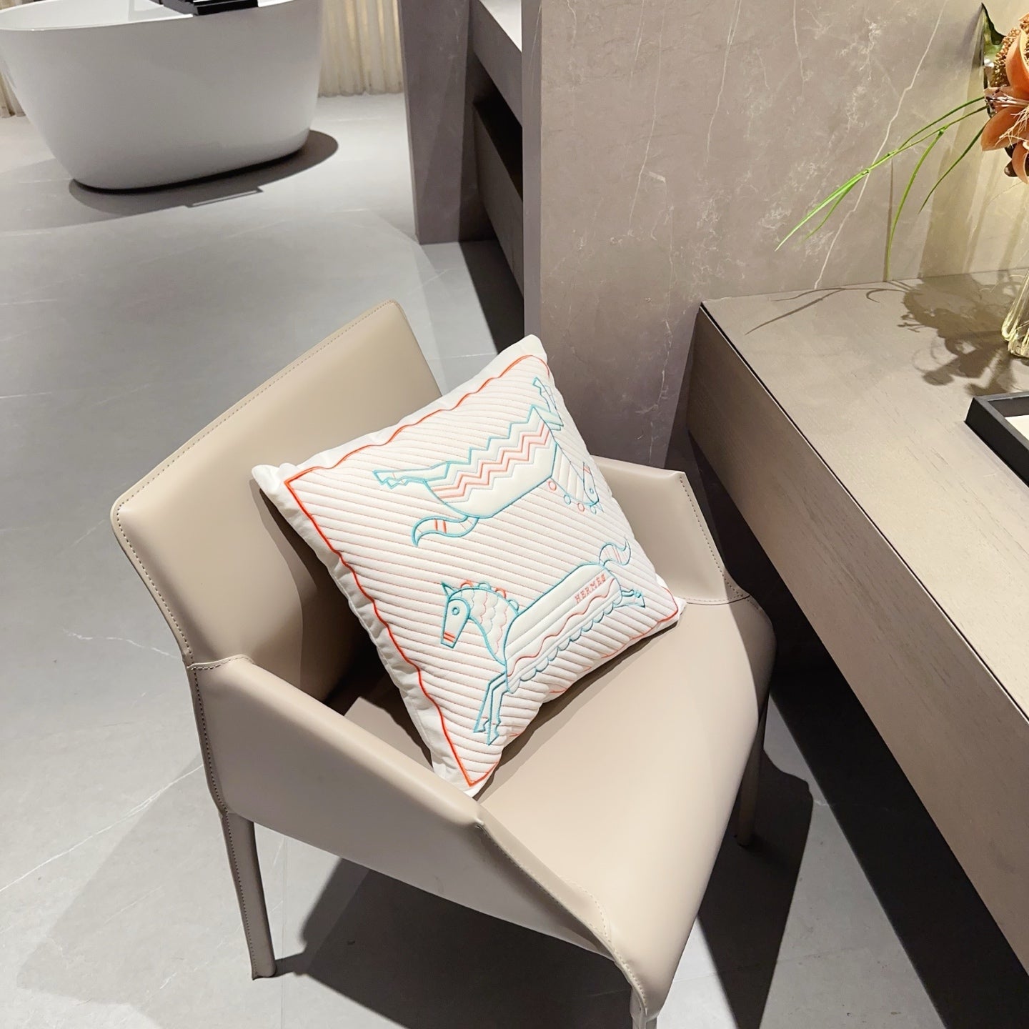 HERMES WOOL EPOPEE PILLOW
