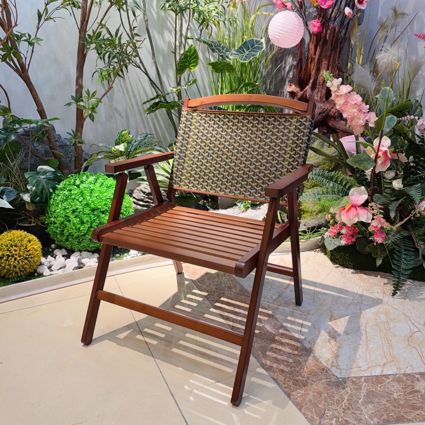 CUSTOM GOYARD FOLDING CHAIR
