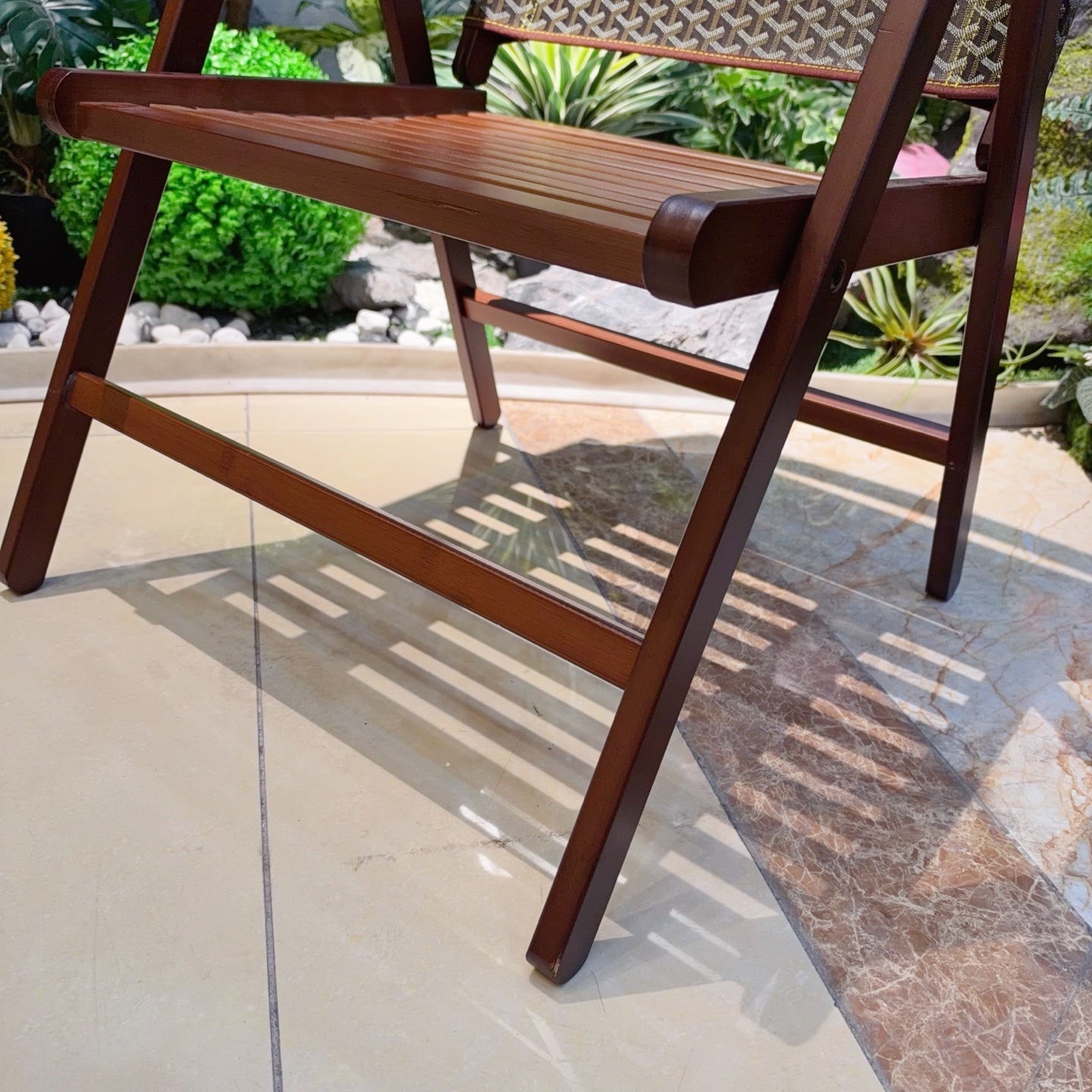 CUSTOM GOYARD FOLDING CHAIR