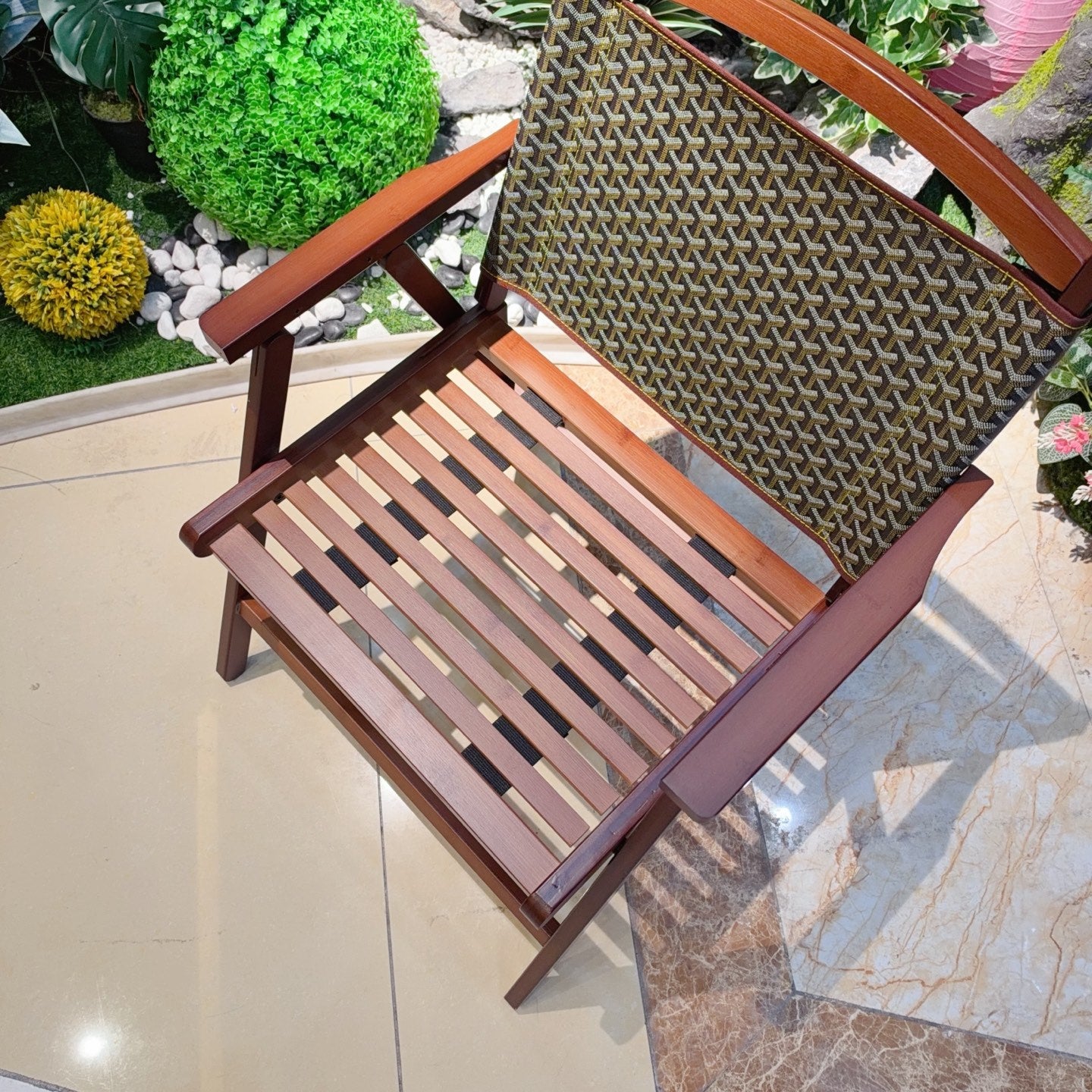 CUSTOM GOYARD FOLDING CHAIR