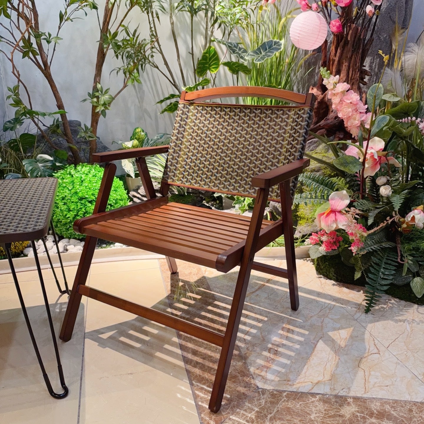 CUSTOM GOYARD FOLDING CHAIR