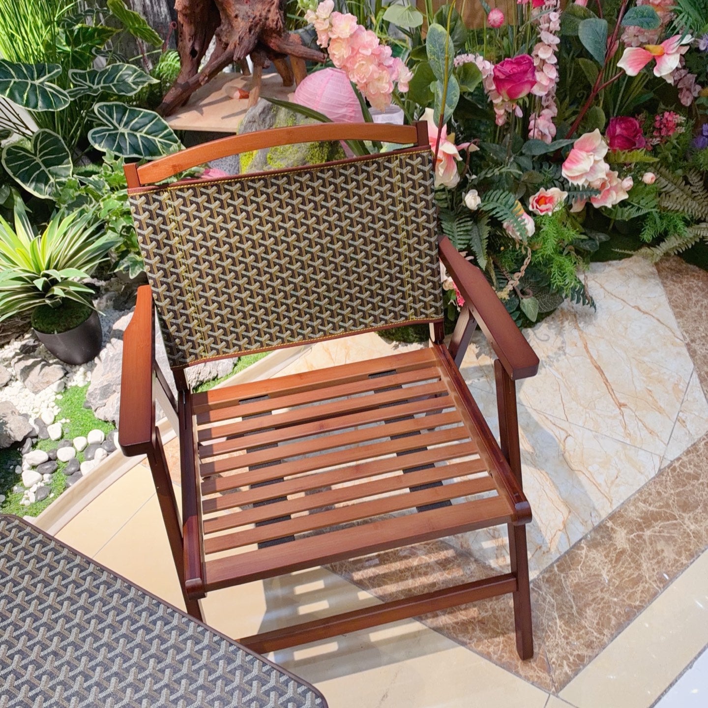 CUSTOM GOYARD FOLDING CHAIR