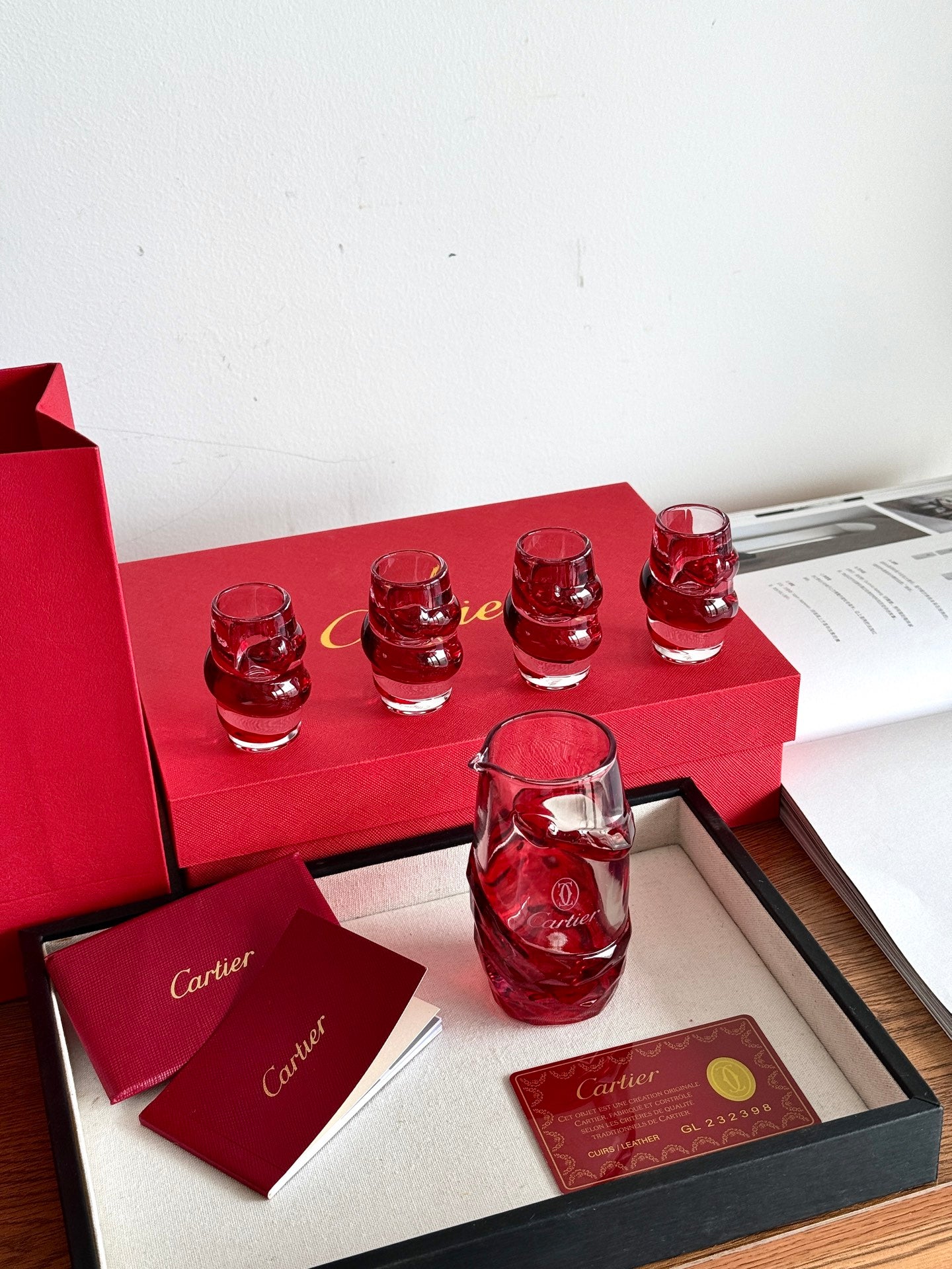 CARTIER SHOT GLASS SET