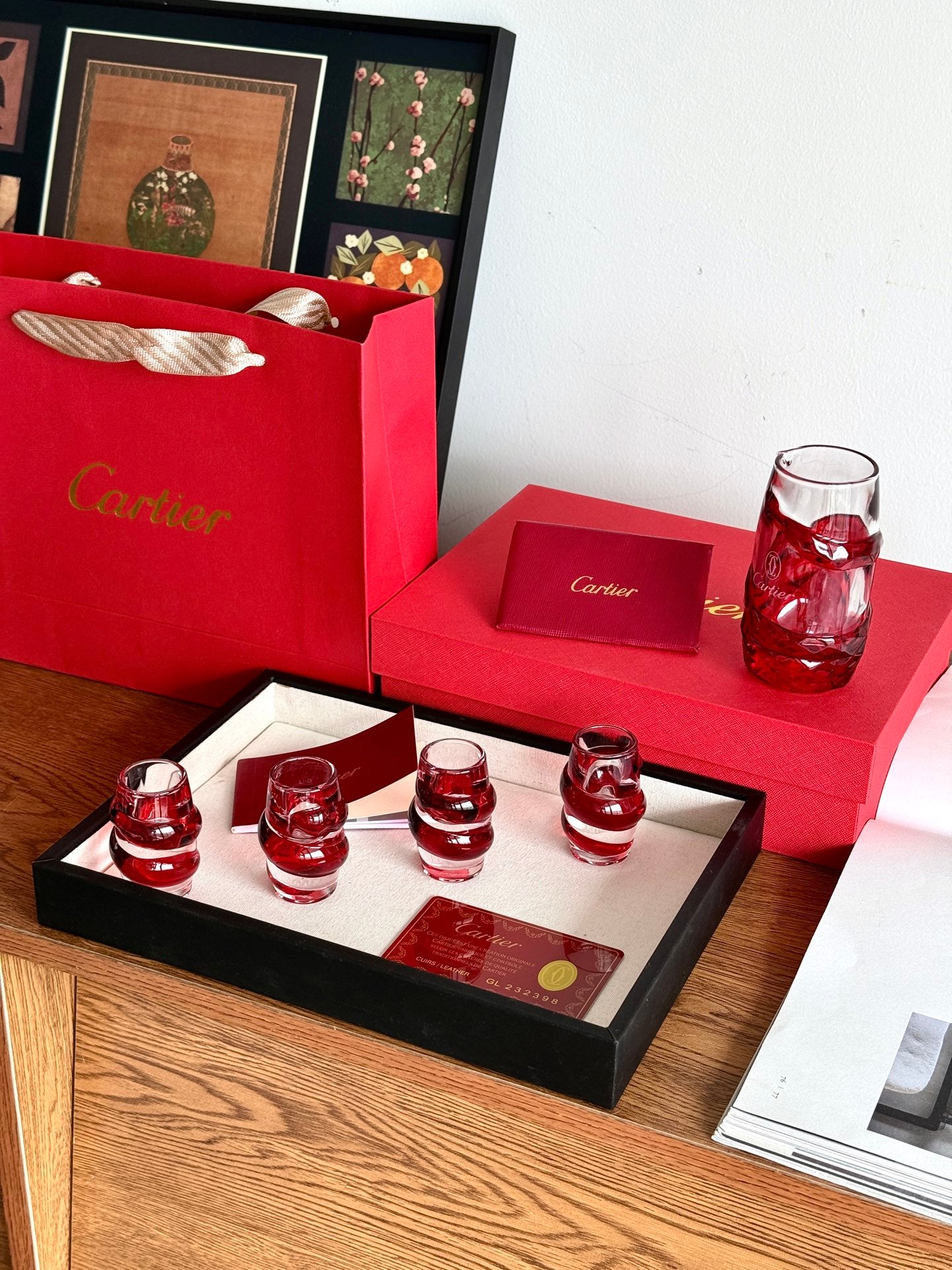CARTIER SHOT GLASS SET