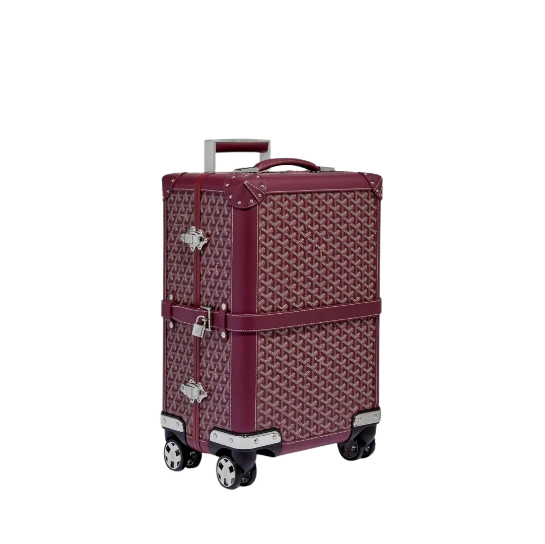 CUSTOM GOYARD 35L SUITCASE (MAROON)