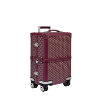 CUSTOM GOYARD 35L SUITCASE (MAROON)