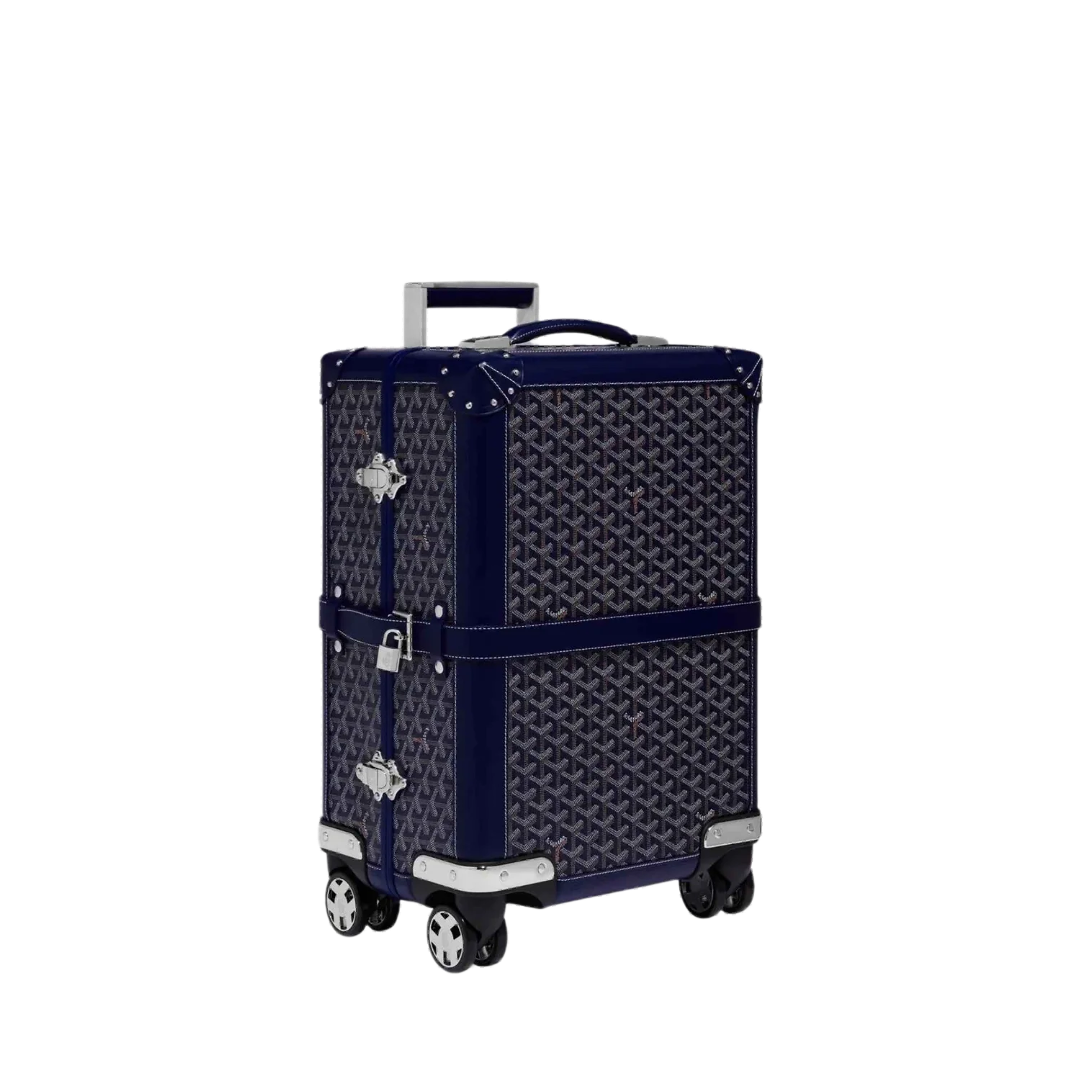 CUSTOM GOYARD 35L SUITCASE (NAVY)