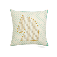 HERMES WOOL HORSE PILLOW