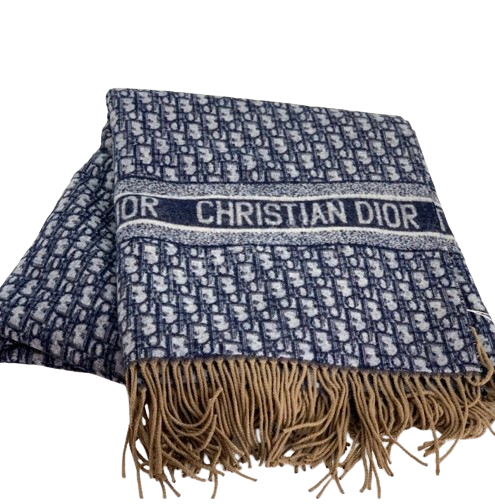 OBLIQUE WOOL THROW BLANKET