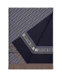OBLIQUE WOOL THROW BLANKET