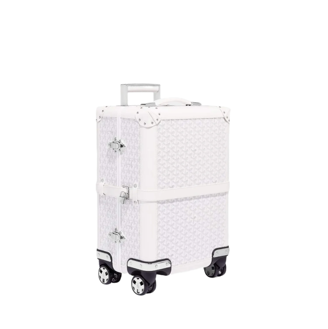 CUSTOM GOYARD 35L SUITCASE (WHITE)