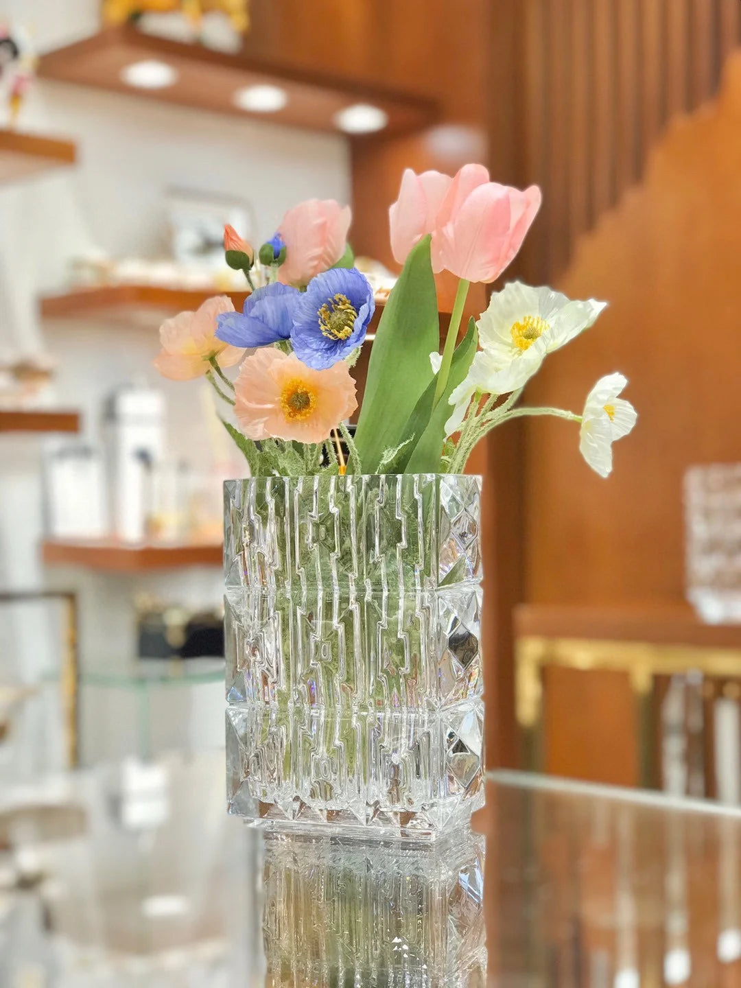 BACCARAT LOUXOR RECTANGLE FLOWER VASE
