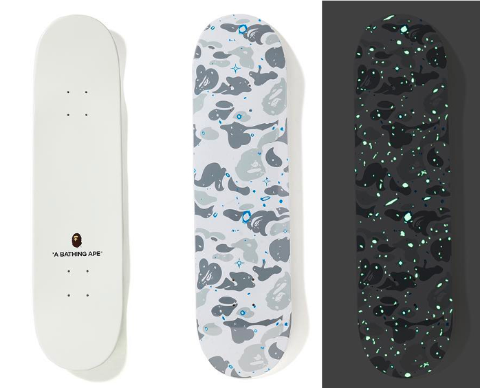 BAPE SPACE CAMO SKATEBOARD DECKS - THE PENTHOUSE THEORY BAPE