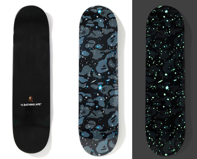 BAPE SPACE CAMO SKATEBOARD DECKS - THE PENTHOUSE THEORY BAPE