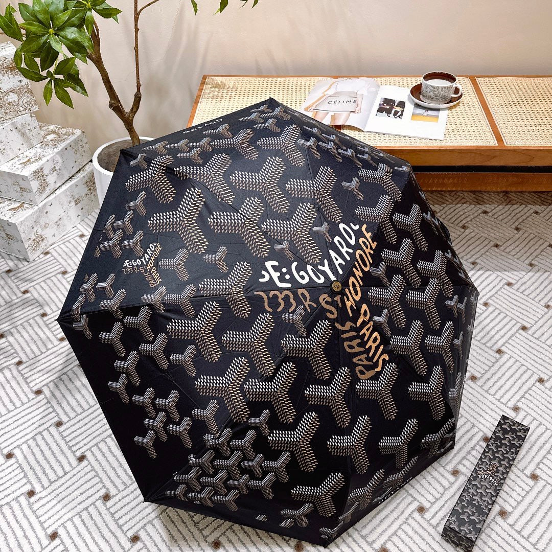 CUSTOM GOYARD RETRACTABLE UMBRELLA