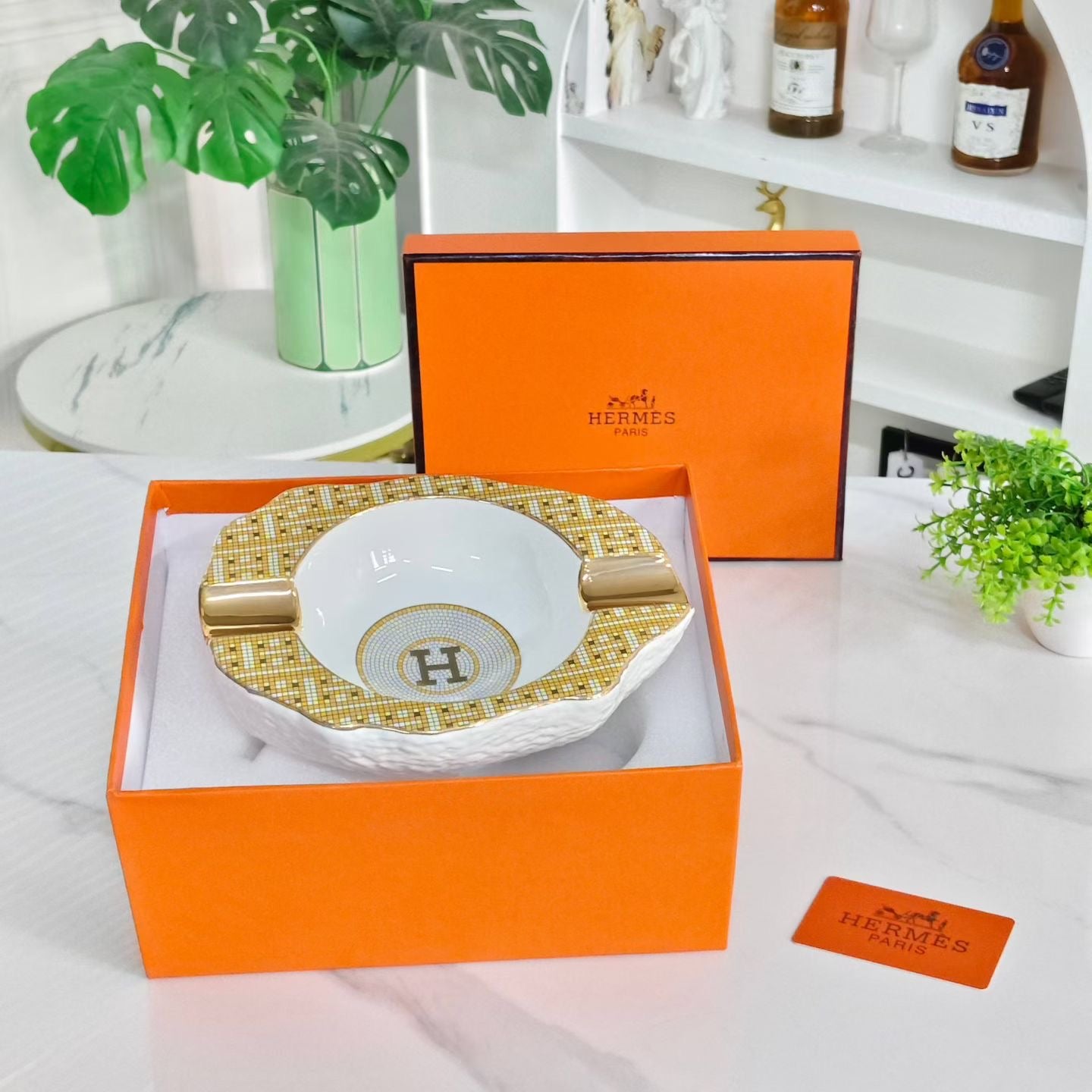 HERMES PORCELAIN ASHTRAY