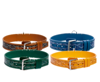 GOYARD DOG COLLAR AND LEASH