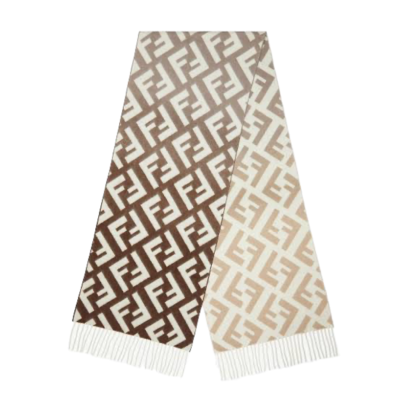 FENDI GRADIENT WOOL SCARF