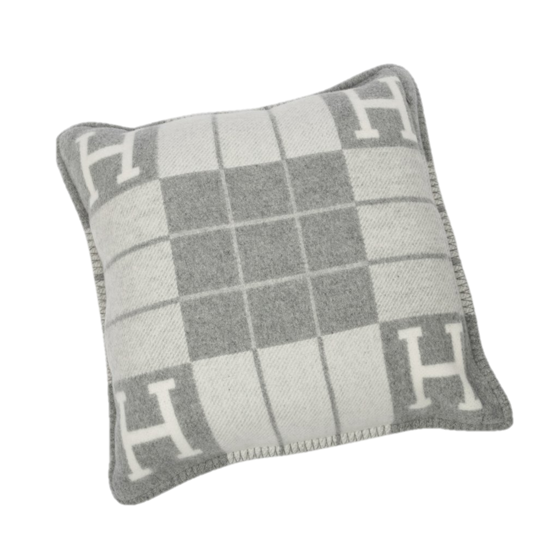 HERMES WOOL STRIPE THROW PILLOW