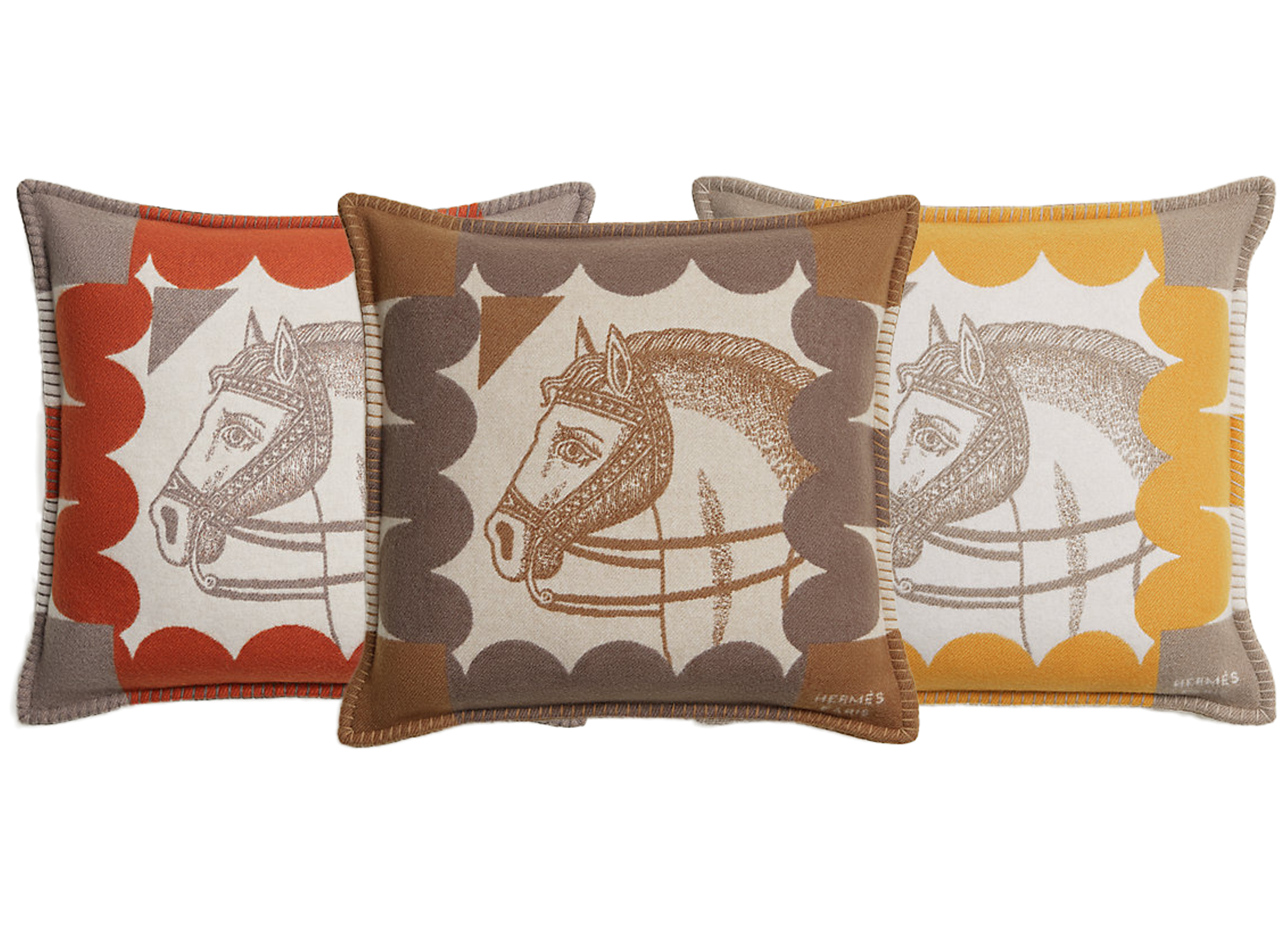 HERMES CHEVAL JOKER THROW PILLOW