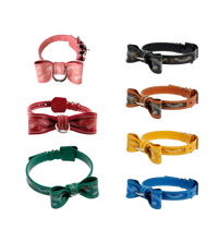 GOYARD DOG COLLAR AND LEASH (BOWTIE)