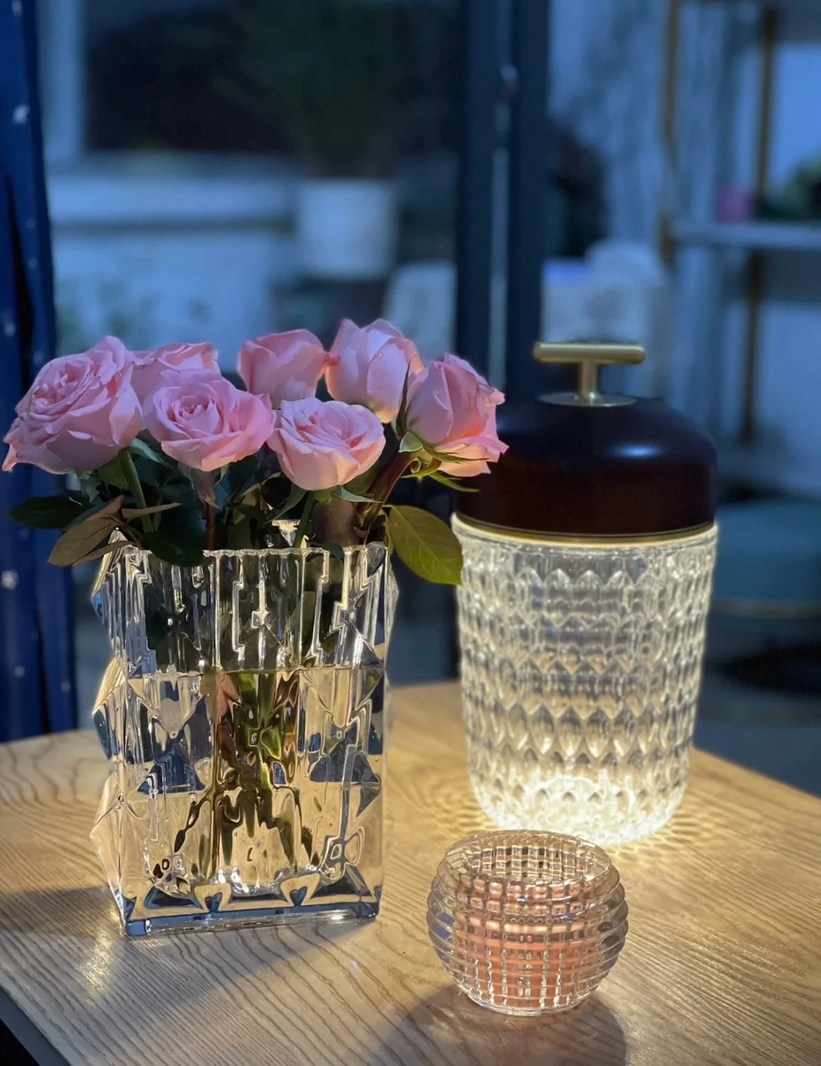 BACCARAT LOUXOR RECTANGLE FLOWER VASE