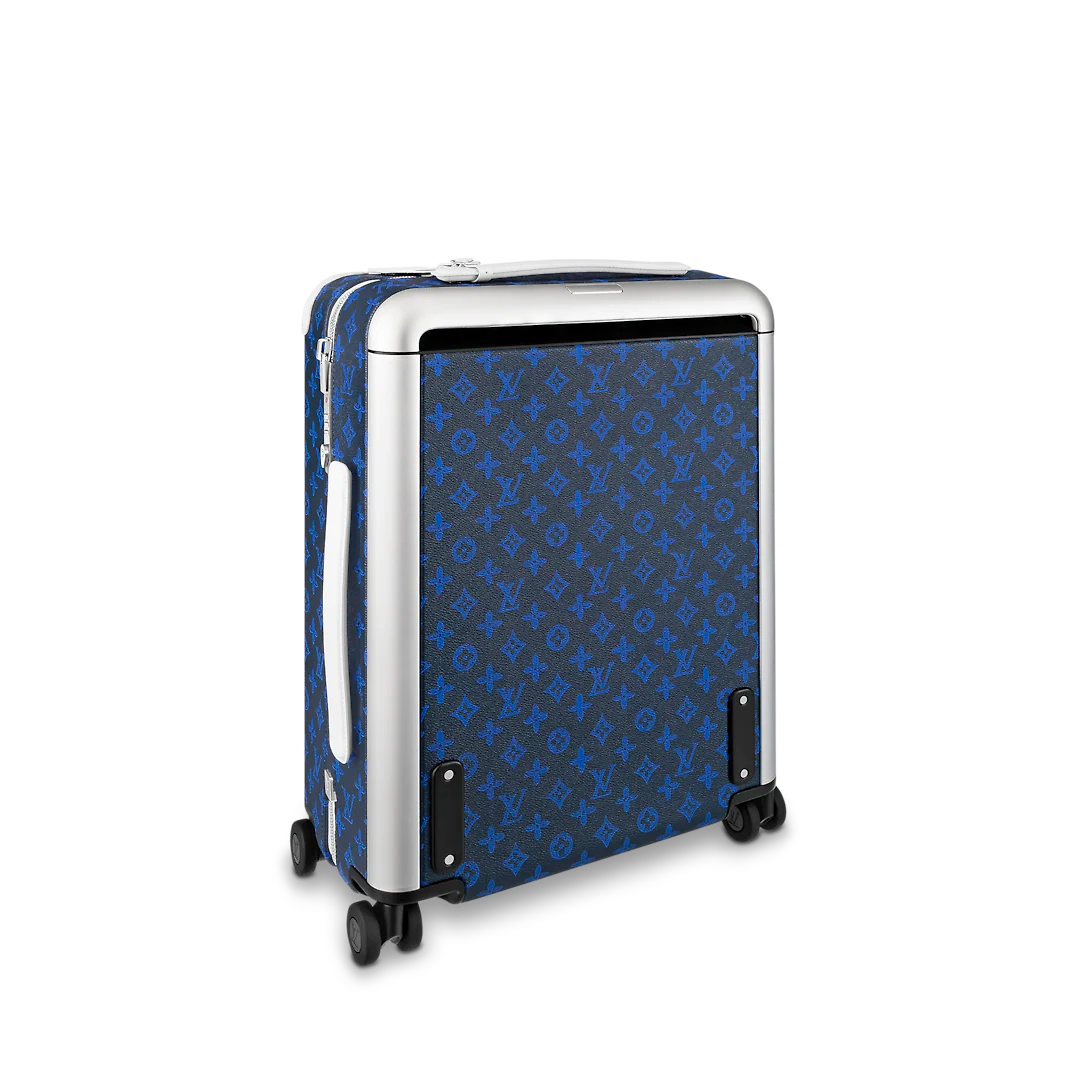 CUSTOM BLUE MONOGRAM 37L HORIZON 55 SUITCASE