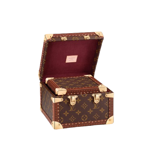 CUSTOM LV PYRAMID MONOGRAM TRUNK SET
