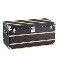 CUSTOM LV BLACK CHECKERED TRUNK