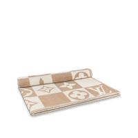 CUSTOM BROWN CHECKERED THROW BLANKET