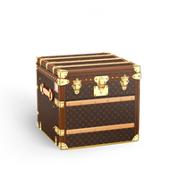 CUSTOM LV BROWN SQUARE TRUNK
