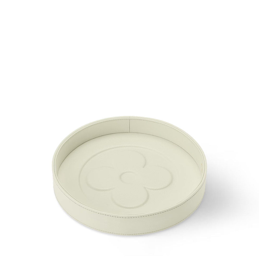 CUSTOM LV FLORA ROUND TRAY