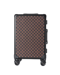 CUSTOM BROWN DAMIER CABIN 37L ZIPLESS SUITCASE
