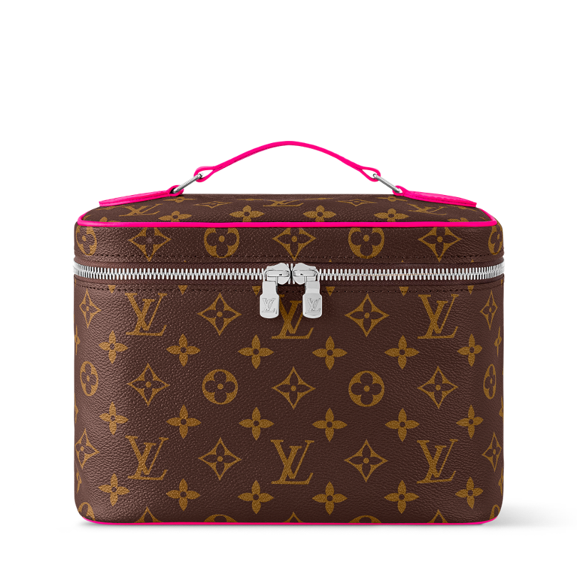 CUSTOM LV MAKE UP VANITY BAG (PINK)