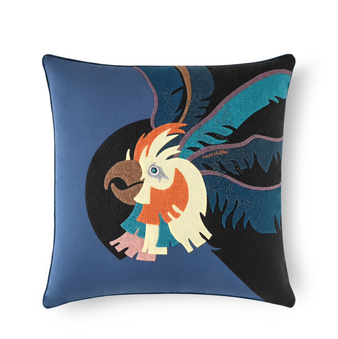 CUSTOM LV ANIMALI PARROT PILLOW
