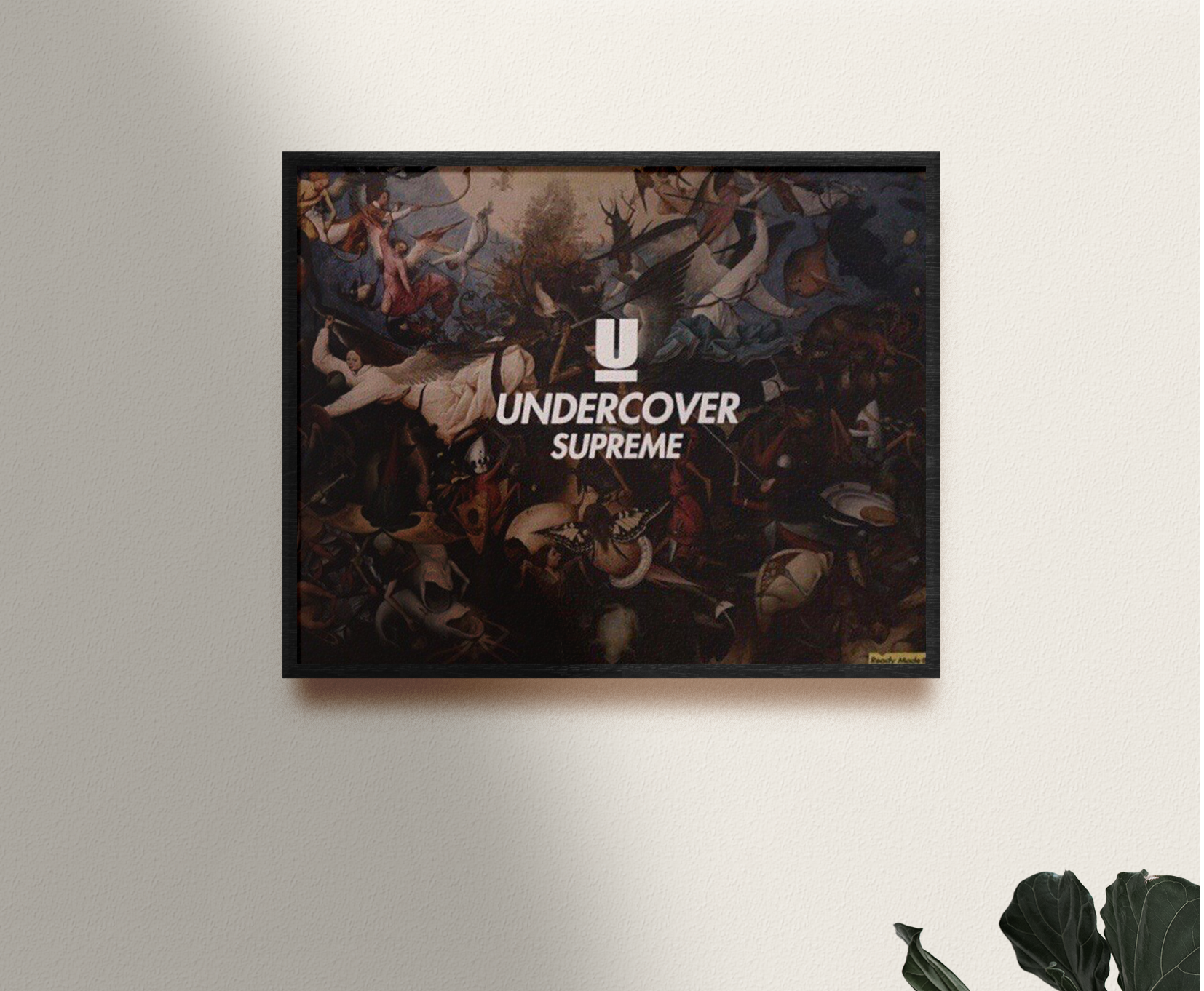 SUPREME X UNDERCOVER CANVAS WALL FRAME - THE PENTHOUSE THEORY SUPREME